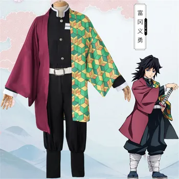 

Anime Demon Slayer Kimetsu no Yaiba Cosplay Costumes Kamado Nezuko Kimono Full Set Uniform Suit Outfit Clothes