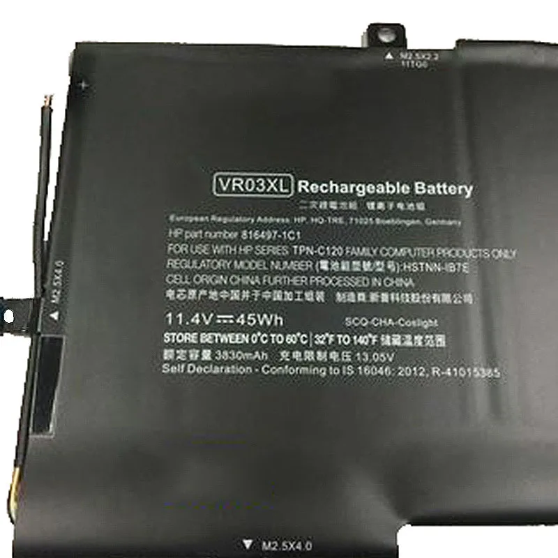 GZSM Аккумулятор для ноутбука VR03XL для hp HSTNN-IB7E TPN-C120 Аккумулятор для ноутбука Pavilion 13-D ENVY13-D046TU 13-D000NG зарядное устройство для ноутбука