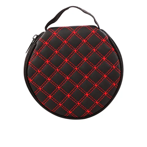 Durable CD DVD Bags Leather Storage Case 20 Capacity Protective CD Holder with Zipper for Car Home