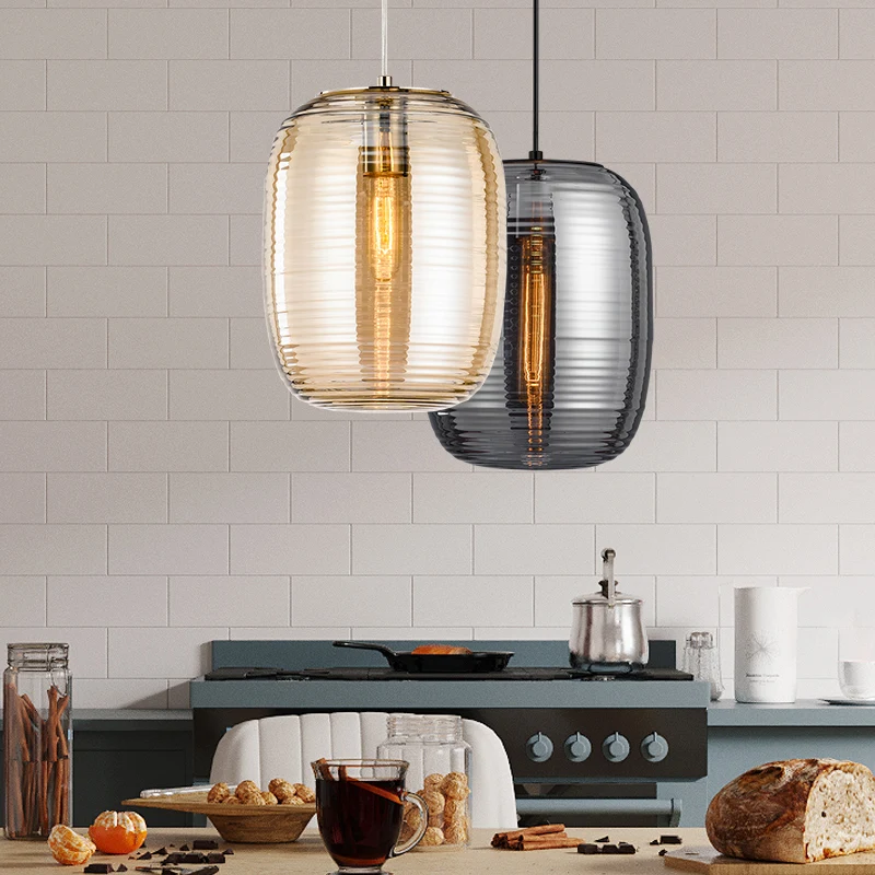 

nordic luminaria deco chambre glass LED pendant lights living room luminaria pendente pendant lights