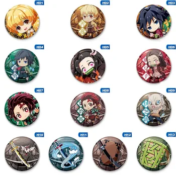 

Anime Badge Demon Slayer Brooch Kimetsu No Yaiba Kamado Tanjirou Pin Button Brooch Badge Cosplay Acrylic Brooch Gift