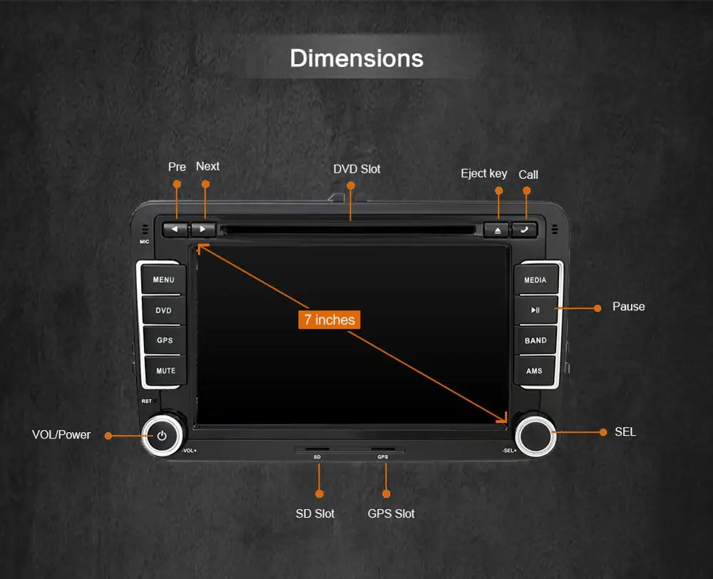 PX6 4G+ 64G Android 9,0 2 Din автомобильный DVD для Volkswagen Golf/Tiguan/Skoda/Fabia/Rapid/Seat/Leon wifi BT SWC DAB+ 3/4G gps навигация