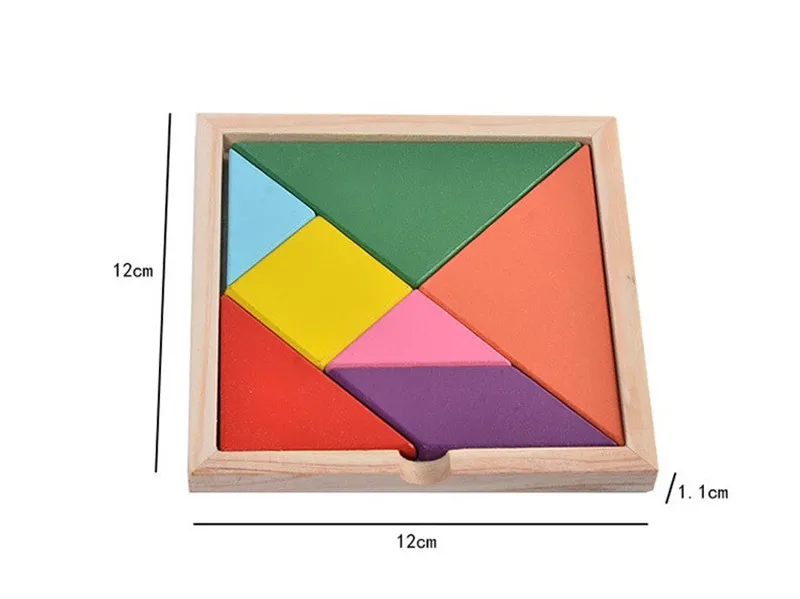 Совершенно детский Танграм для умственного развития деревянный пазл Развивающие игрушки для детей