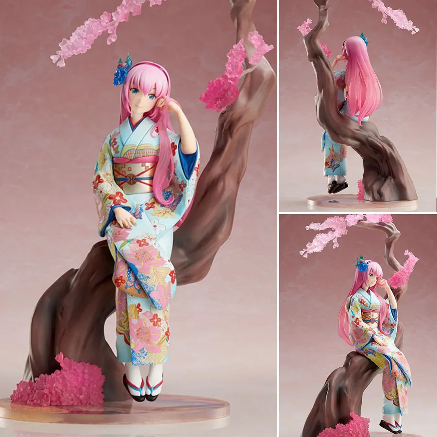 Аниме персонаж 25 см Hatsune Miku Luka ПВХ фигурка 1/8 кимоно Ver. Коллекционная модель