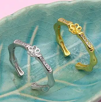 

Pearl Ring Findings, Adjustable Ring Jewelry Parts Fittings Silver Accessories for Freshwater Akoya Edison Pearls Beads Stones