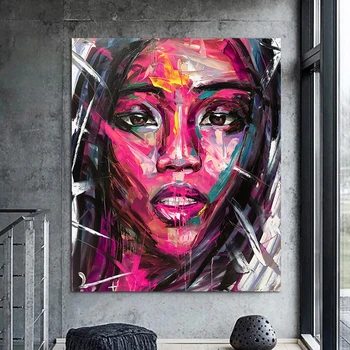 

wall art canvas african women paintings figure face prints paintings Scandinavian Wall Art Picture for living room No Frame