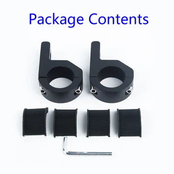 

Bracket Bracket Tube Clamp Bumper Clip Single Hole Rubber ring Black Replacement