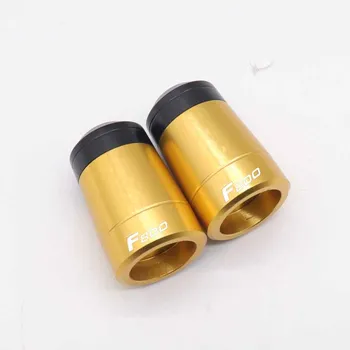 

CNC motorcycle 7/8'' 22 mm handlebar cap motocross handle bar grips ends For BMW F700GS F800 F800GS F800GT logo blue