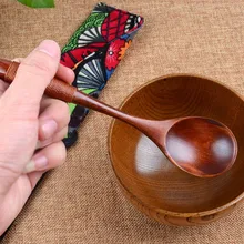 Лот деревянная ложка бамбуковая кухонная посуда инструмент суп чайная ложка Питание посуда для приправы кофе круглая ложка дети мороженое