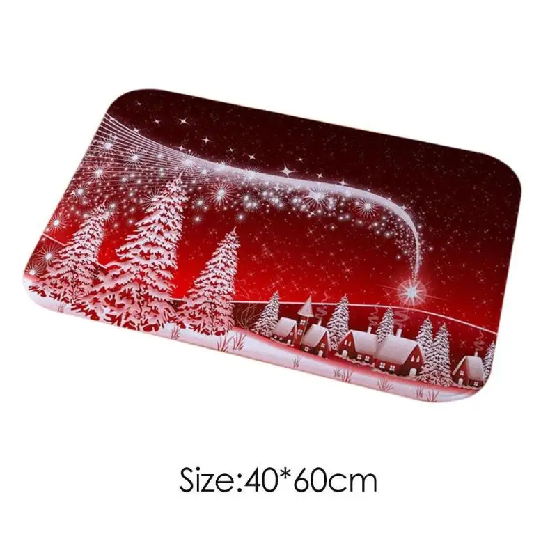 1 PC 2/комплект из 3 предметов Рождественский Санта сиденье для унитаза крышка Анти-скольжение Ванная комната коврик Toliet Ковер, украшение на Рождество, для дома год коврик - Цвет: 1 PC