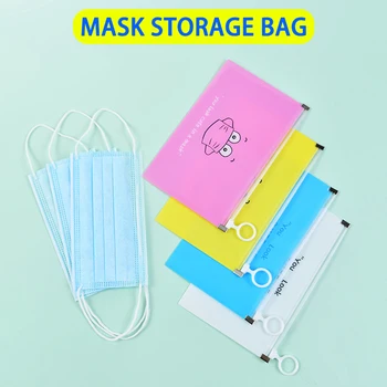 

Mask Storage Bag Portable Clips packing bag Moisture-proof and Dustproof Container Case disposable mask Storage box Organizer