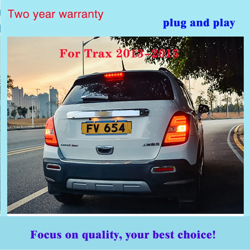 Автомобильный стильный задний фонарь для Chevrolet Trax, задний светильник 2013, светодиодный задний светильник Trax с DRL+ Реверс+ тормозной дизайн, задний светильник s