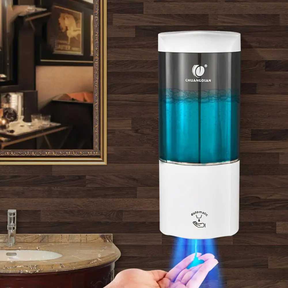 

Automatic Sensor Liquid Soap Dispenser Smart Sensor Touchless ABS Electroplated Sanitizer Dispensador for Kitchen Bathroom