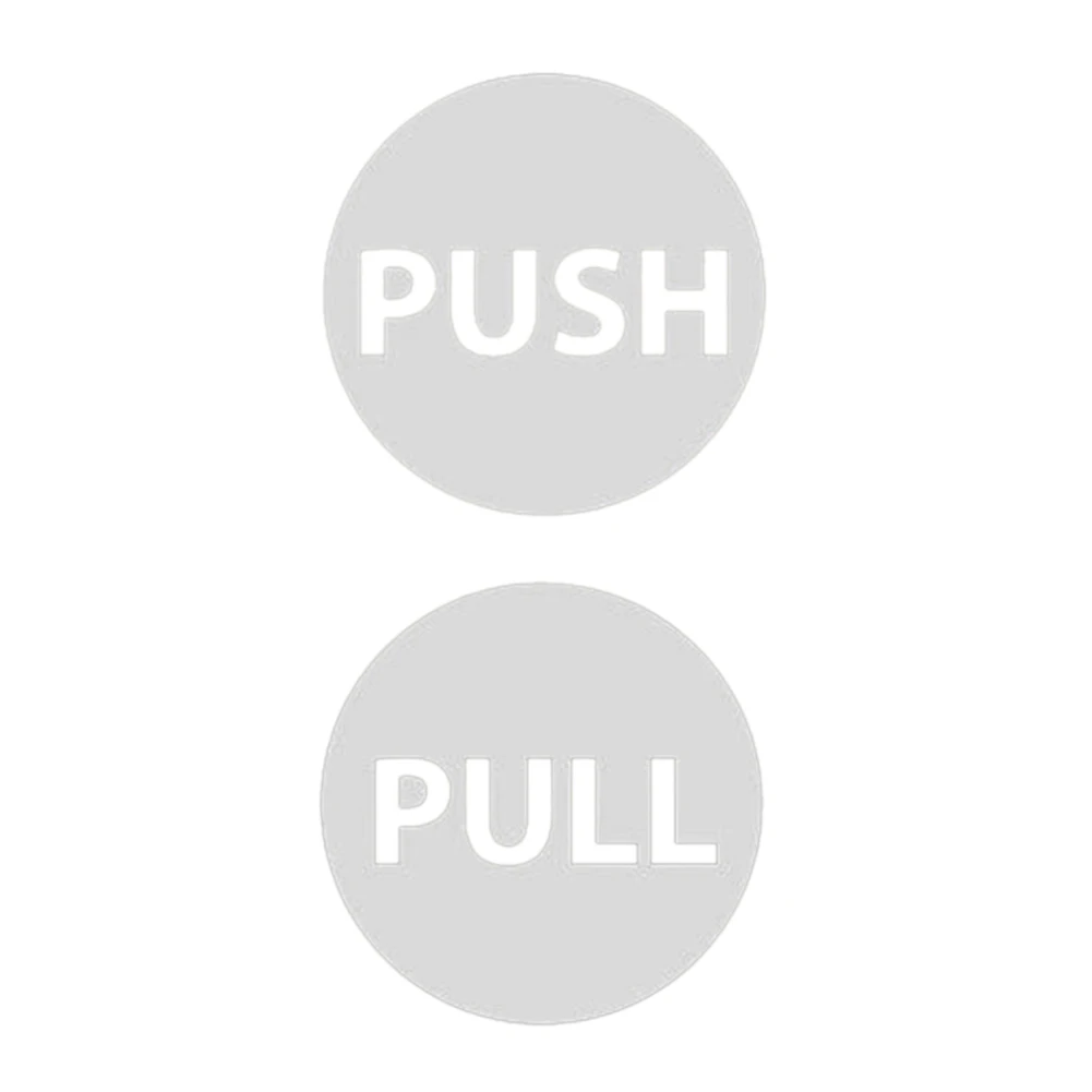 Push pull exit staff only Door aluminium Sign Shop Cafe Restaurant self adhesive
