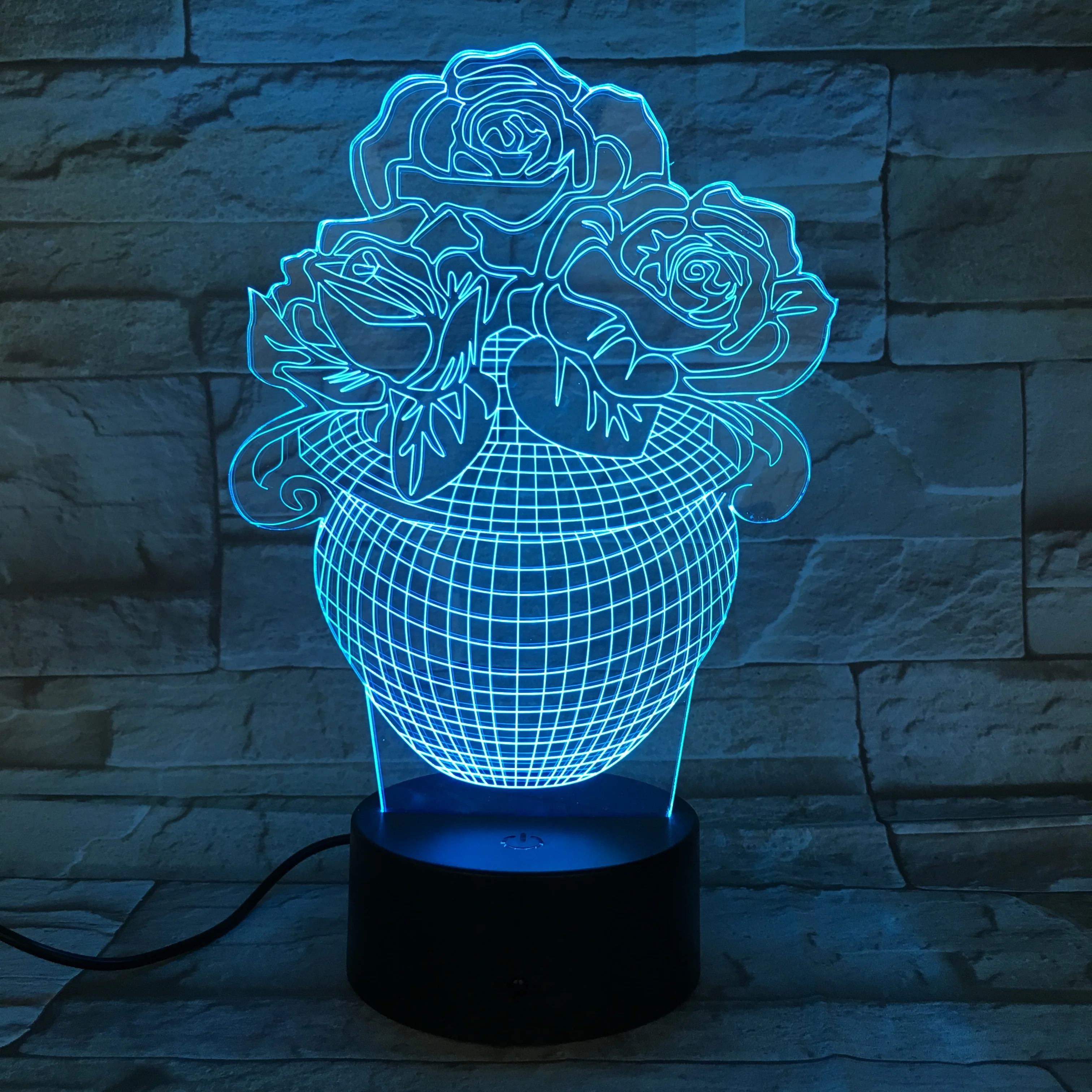 

The Vase 3D Lamp Touch Sensor Colorful with Remote Bright Base Visual Light Effect Dropship Led Night Light Lamp Fast Delivery