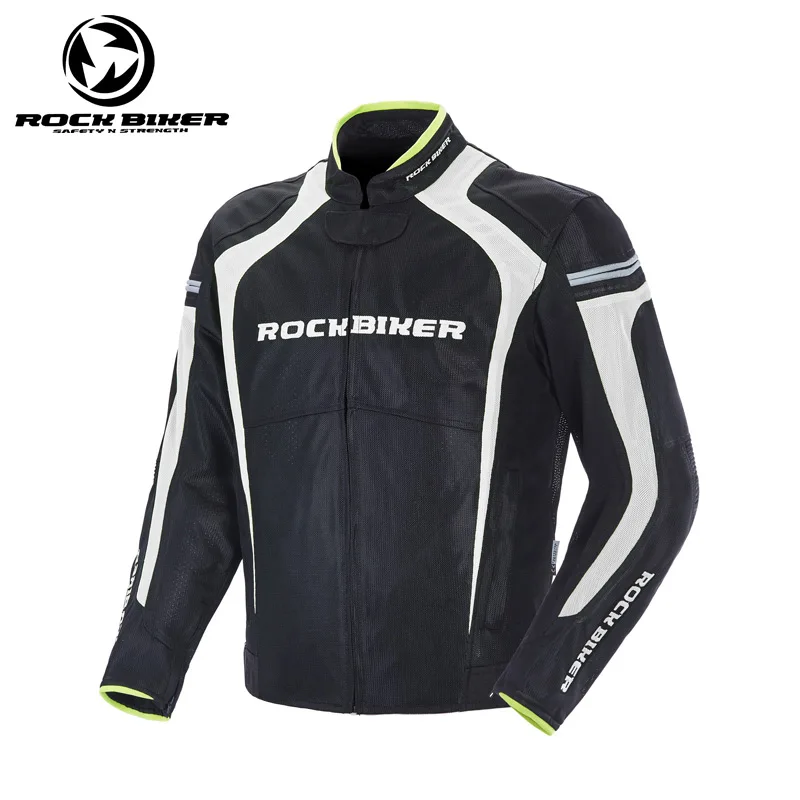 

Breathable Polyester Mesh Motorcycle Jacket Men Spring Summer Slim Moto Racing Riding Jacket with CE Protector 4XL