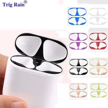 Металлическая Пылезащитная наклейка для Apple AirPods, чехол, Пыленепроницаемая защитная наклейка, защитная пленка для Air Pods, аксессуары