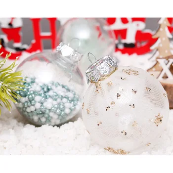 

24pcs 6cm Creative Shatterproof Christmas Ball Decoration Kit Baubles Pendant Xmas Tree Hanging Painted Ball Ornament