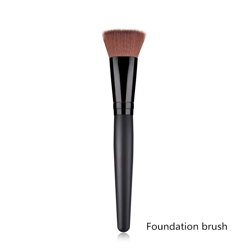 foundation brush ENNKE Одиночная микро кисточка для румян без каблука брови рассыпная пудра теней для век основа для макияжа Кисти для лица Красота инструменты - Handle Color: foundation brush