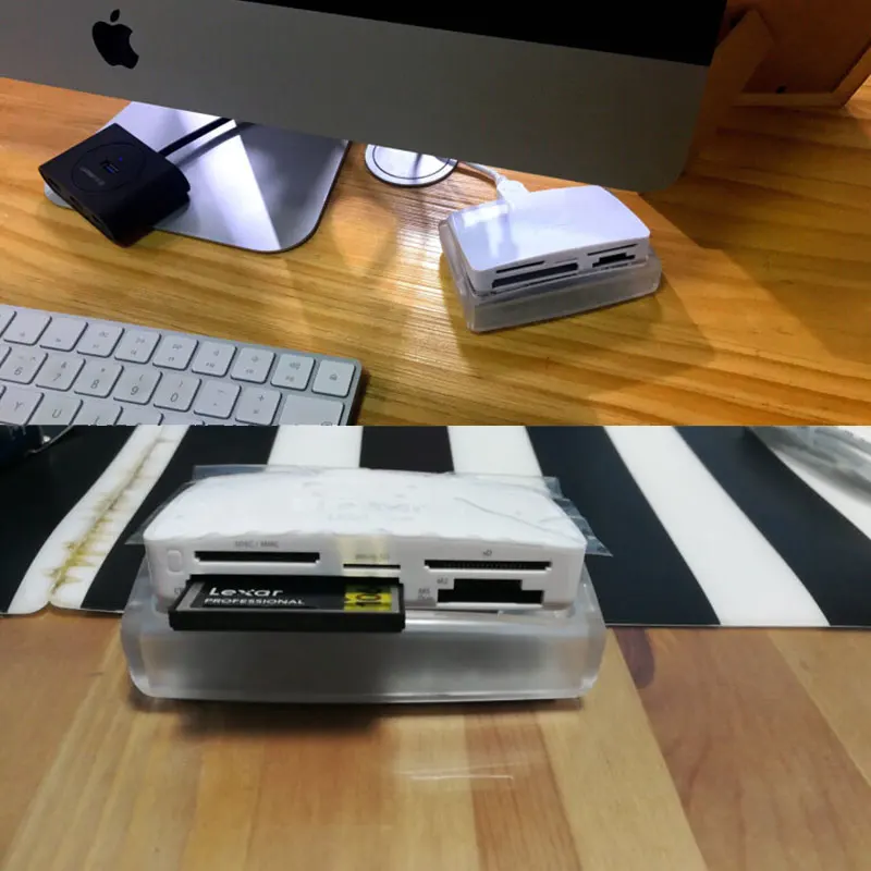 Lexar 5 in 1 Slot Reader USB 3 0 Card Header Reads CompactFlash SDHC SDXC microSD 5