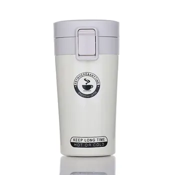 

New Fashion Stainless Steel Mug Car Mug Coffee Bounce Cup Portable Car Cup Water Cup Leak-Proof Portable Vacuum-Insulated Cup