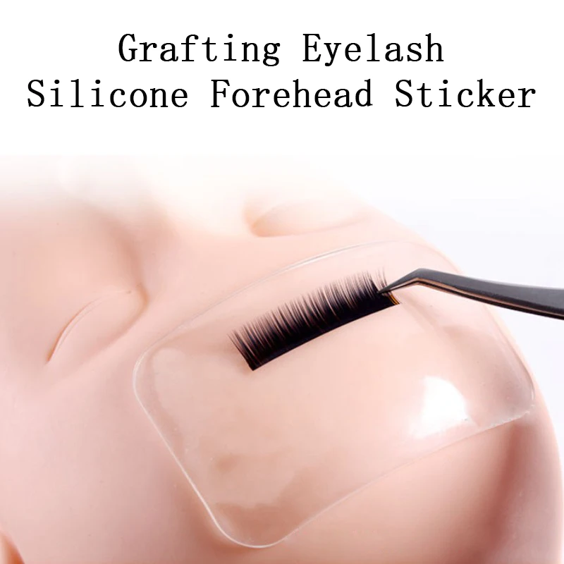 

Silicone Forehead Sticker Pad transparent Planting Graft Eyelashes Eyelash Extension Tray Stand Pallet Pad Lash Tray Holder Tool