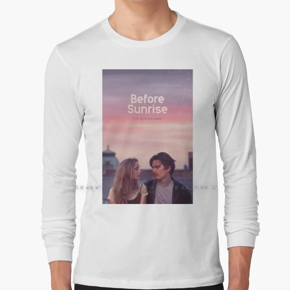 Prima Dell'Alba T Shirt 100% Puro Cotone Prima Dell'Alba Prima Della Collezione Di Trilogia 3 Film Drama Romance Love Movie