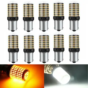 

1156 BA15S P21W 3014 144 SMD LED Canbus Bulbs Car Turn Signal Light ERROR FREE Auto Brake Reverse Lights Lamp Bulb 12V (2-10PCS)
