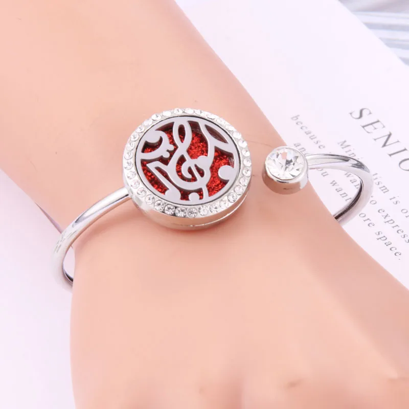 New Aromatherapy Bracelet stainless steel Aroma Diffuser Lockets perfume Essential Oil Diffuser Bracelet fashion jewelry women