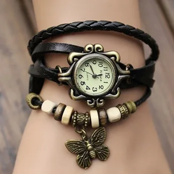 

Bracelet Watch Women Simple Quartz Fashion Weave Around Leather Bracelet Lady Woman Wrist Watch relogio feminino часы женские