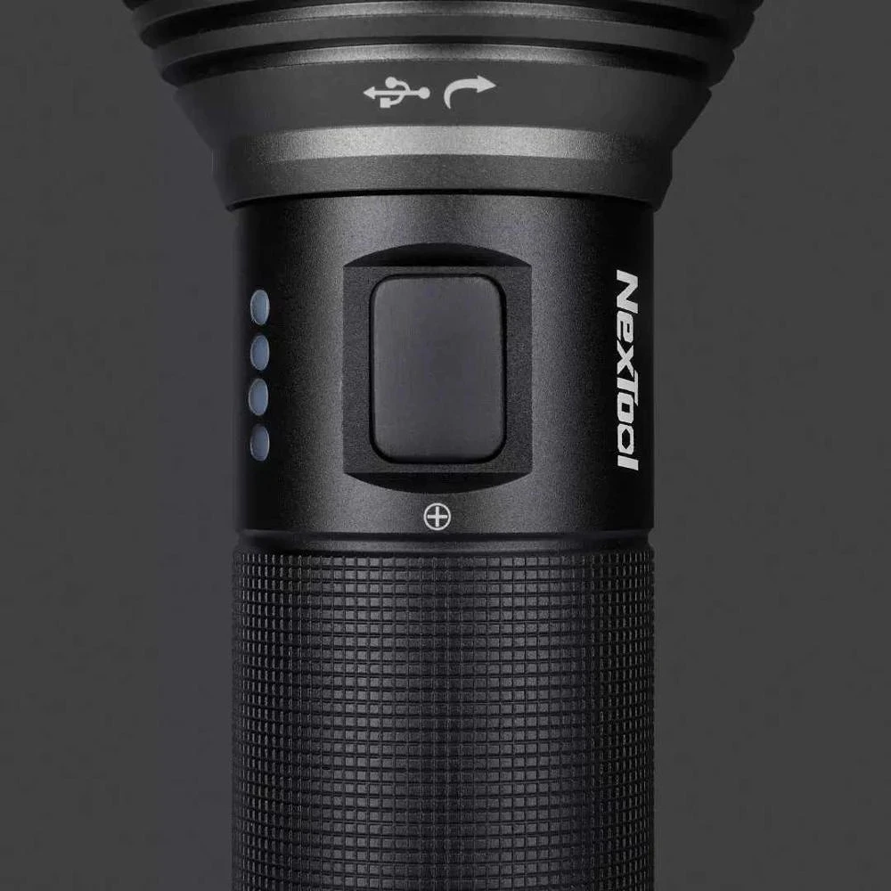 NexTool lampe de poche Rechargeable 2000lm 380m 5 Modes IPX7 lumière LED étanche type-c torche d'entraînement pour le Camping  39