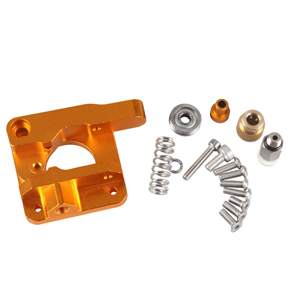 3d принтер Замена металлических деталей экструдер алюминиевый сплав блок рамка DIY комплект GDeals - Цвет: gold right