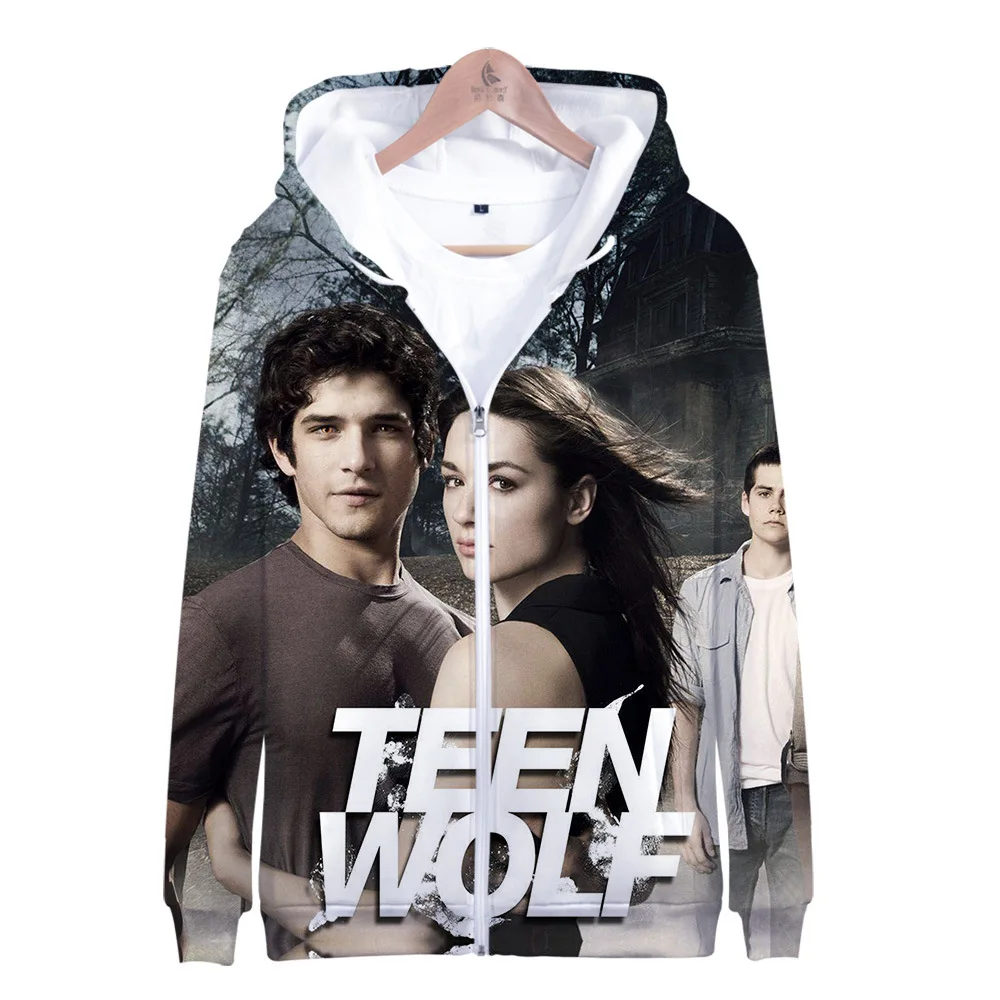 

Teen Wolf 3D Print Autumn/winter Men/womens Zipper Hoodie Streetwear boy/girls Jackets Oversized ZipUp Hoody Sweatshirt Outwear