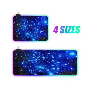 

Mouse Pad Colorful PC Computer Laptop Mat Gaming Keyboard Pad RGB Gaming Mouse Pad LED Computer Mousepad Mice Cushion Desk Mat