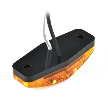 

10x Truck Trailer 2.5 Clearance Lamp Red&Amber LED Side Marker Indicator Lights