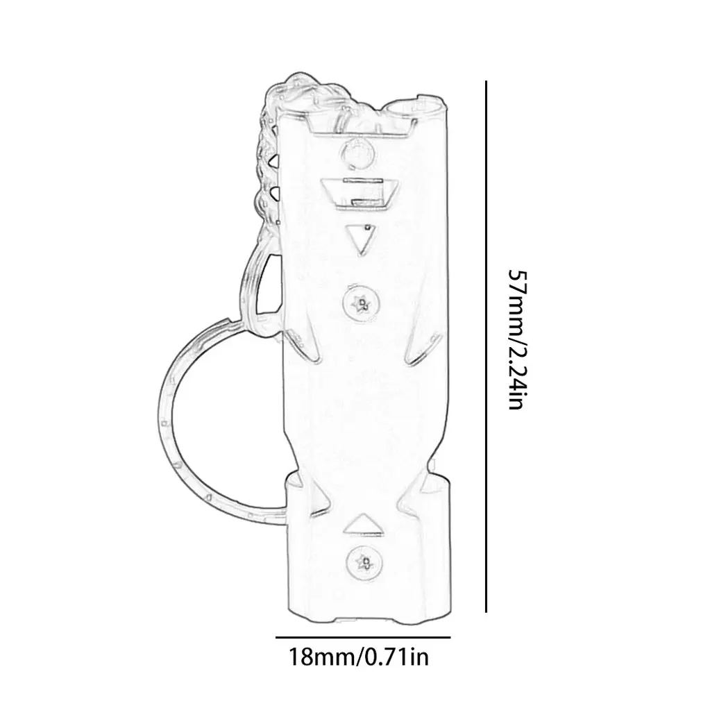 Двойной трубчатый спасательный аварийный свисток для выживания на открытом воздухе спортивный аварийный походный охотничий Алюминиевый свисток