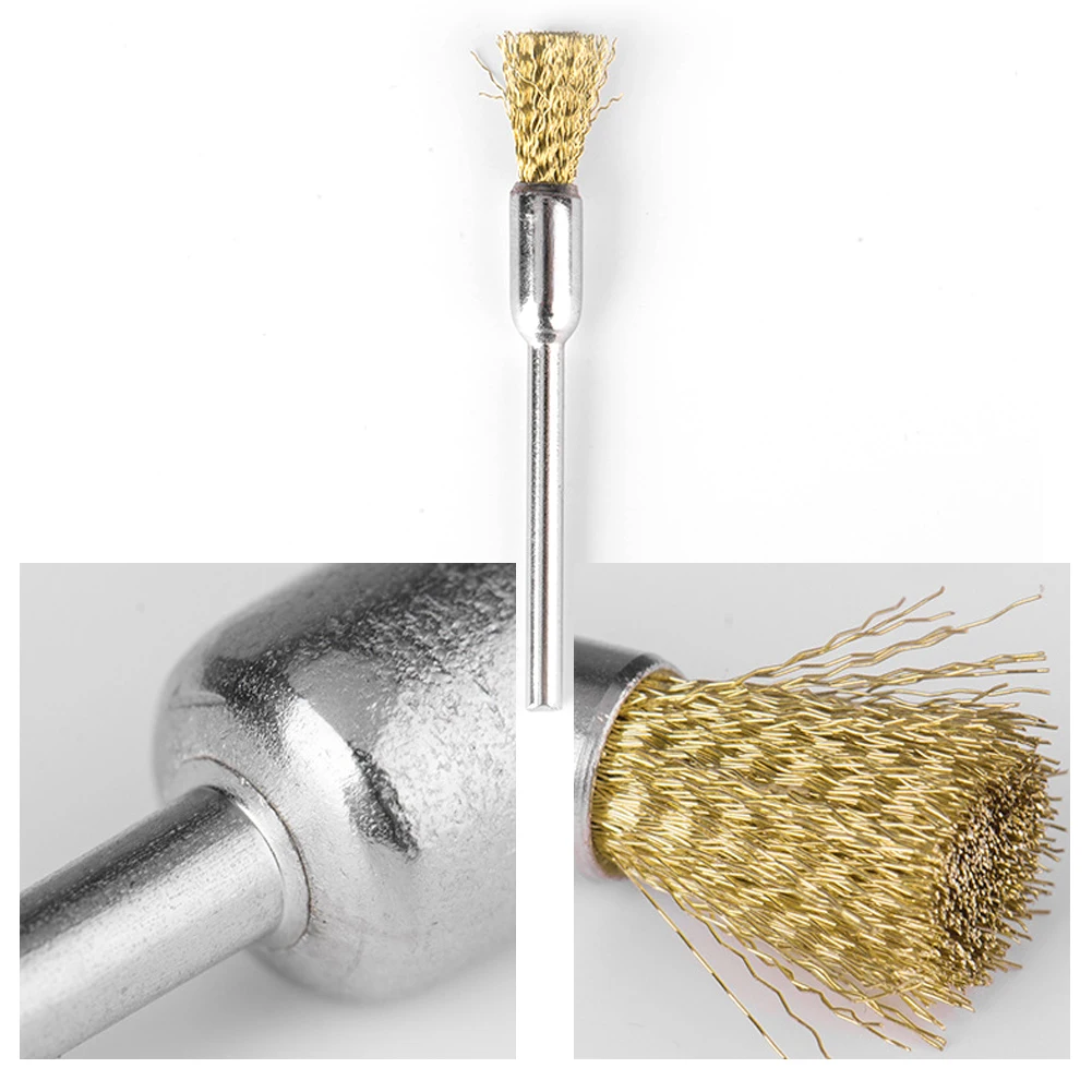 45pcs Drill Industrial Grinder Mini Rotary Tools Non Slip Home Polishing Rust Removal Buffing Wire Brush Set Durable Wheel