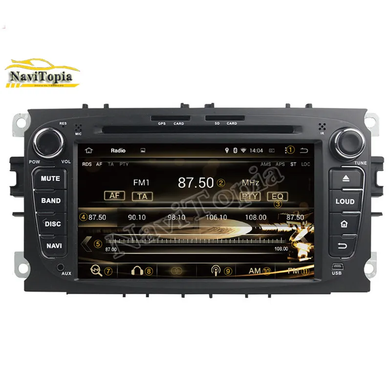 Sale Octa Core 4G RAM 64G ROM Android 9.0 Car DVD Multimedia Player for Ford Focus 2008-2011 for Ford Mondeo 2008-2011/S-MAX/Connect 1