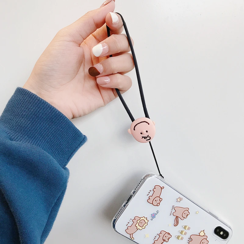 Мультфильм стерео кукла ремешок на запястье ремешок для IPhone 11 samsung камеры USB флэш-накопители КЛЮЧИ ID карты ключ короткий ремешок