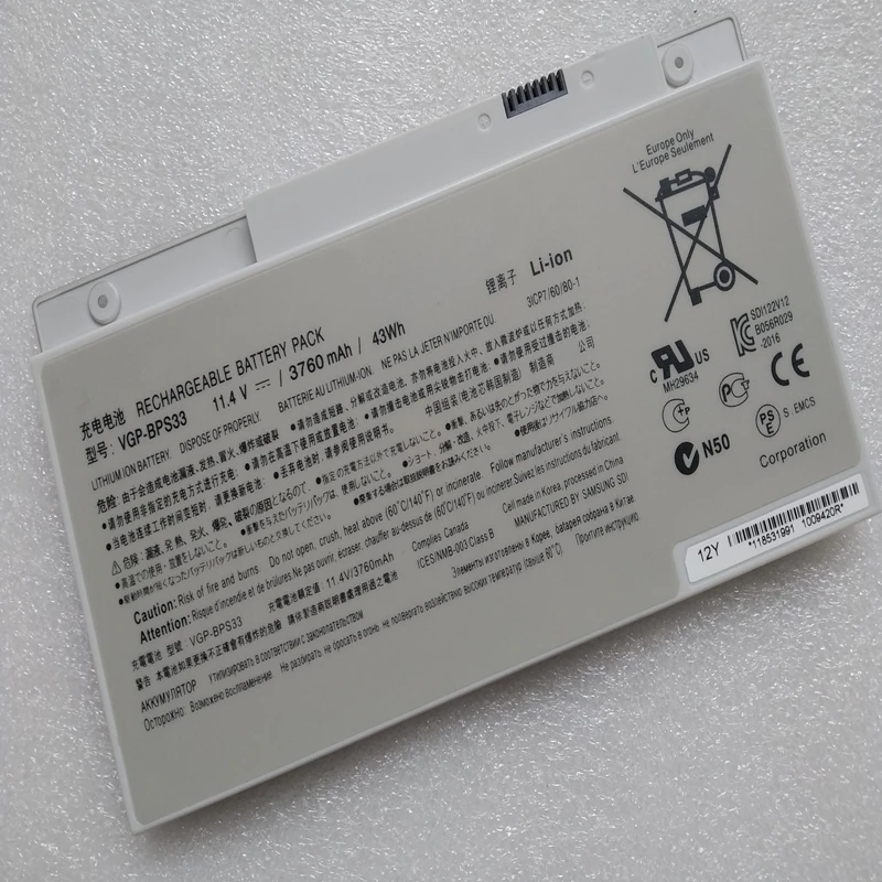 VGP-BPS33 Оригинальный аккумулятор для SONY VAIO SVT-14 SVT-15 T14 T15 ультрабук с сенсорным