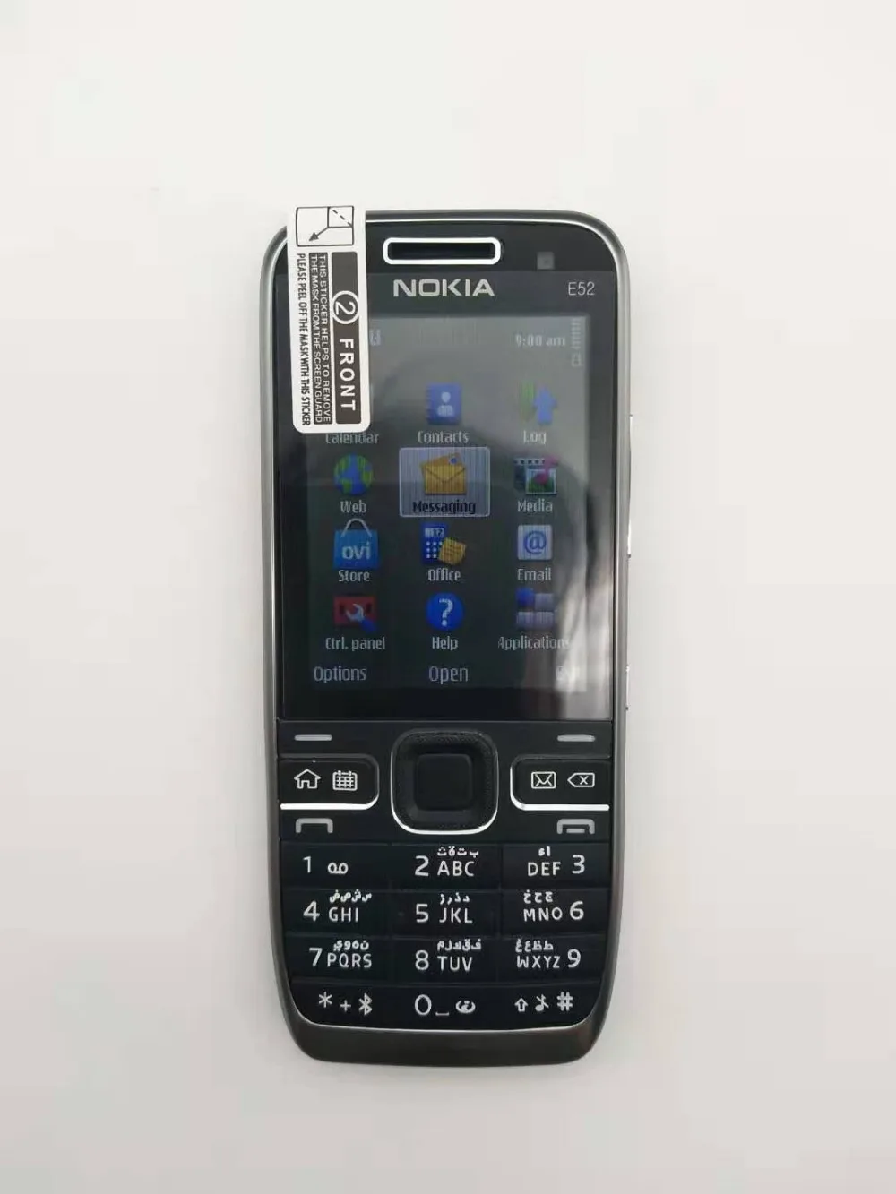 E52 Nokia E52 wifi gps JAVA 3g разблокированный мобильный телефон трубка Русский Арабский Иврит Клавиатура Телефон Восстановленный