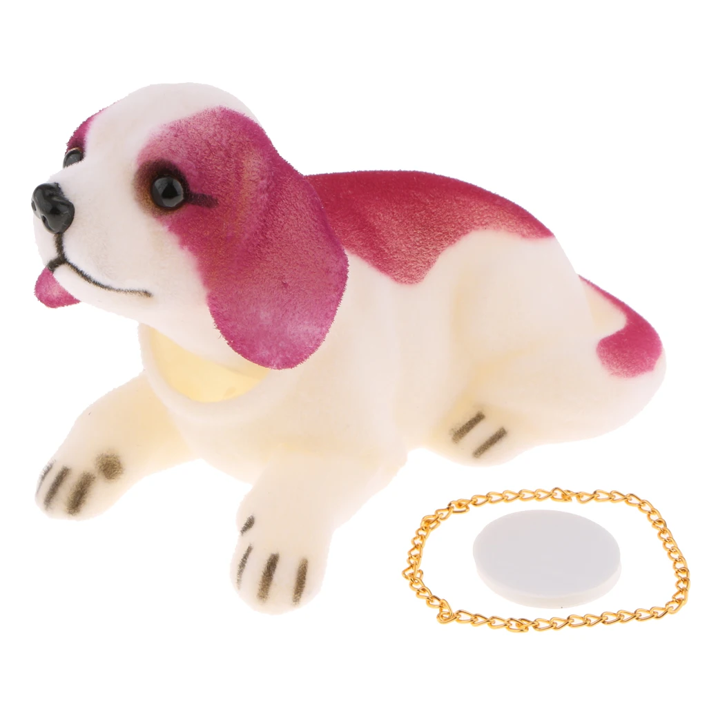 Shaking Head Lucky Dog Bobbing Heads Car Dash Puppy for Car Vehicle Decoration - Saint Bernard Dog