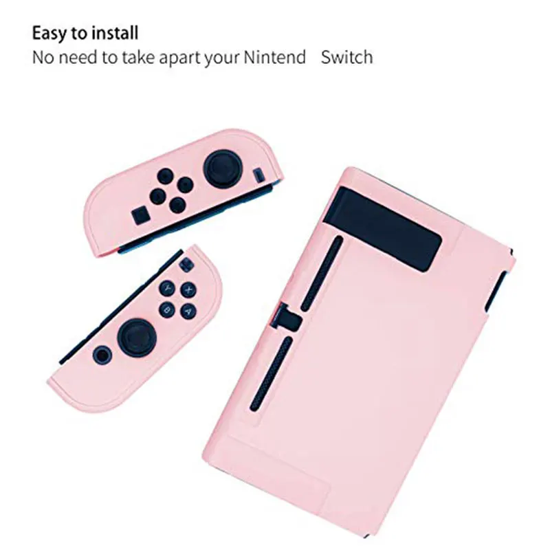 Ceny Przełącznik do nintendo futerał ochronny Joy Con kontroler Shell kolorowa sztywna obudowa pełna obudowa do konsoli Nintendoswitch