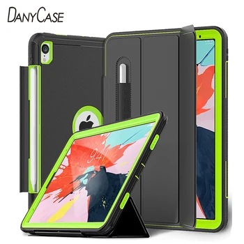 

iPad Pro 2018 Smart Cover For Heavy iPad Pro 11 Case With Pencil Holder Shockproof Anti-Fall Anti-Dust A1980 A2013 A1934