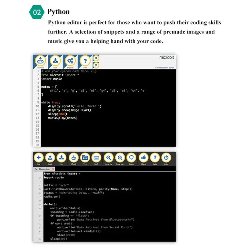 DIY Microbit макетная плата для начинающих питонов Графический модуль программирования