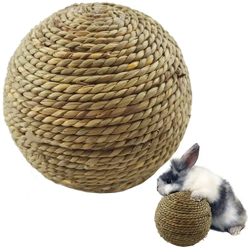 

Legendog 1pc Bite Resistant Small Pet Toy Creative Ball Shape Training Activity Chew Toy Small Animal Toys Pet Supplies