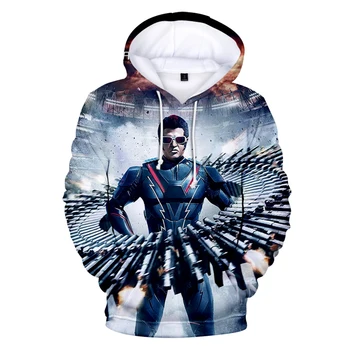 

Casual 3D Movie Shankar's 2.0 Hoodies Fashion Bollywood robots 2.0 Hoodie The seventh brother and psy Men/women 3D Pullovers