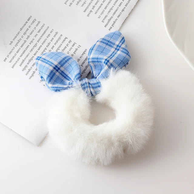 New Cute animal rabbit ear hair ring female rubber band elastic hair bands Korean headwear children hair Accessories ornaments style-9