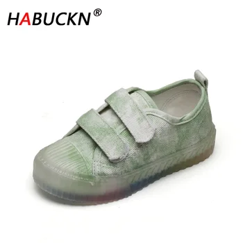 

HABUCKN Fashion High Quality Classic Kids Canvas Shoes 2020 New Candy Color Children Flats Vulcanized Casual for Girls Boys