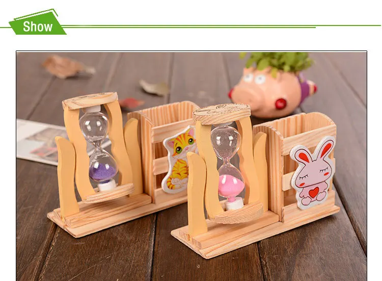 Деревянные декоративные песочные часы